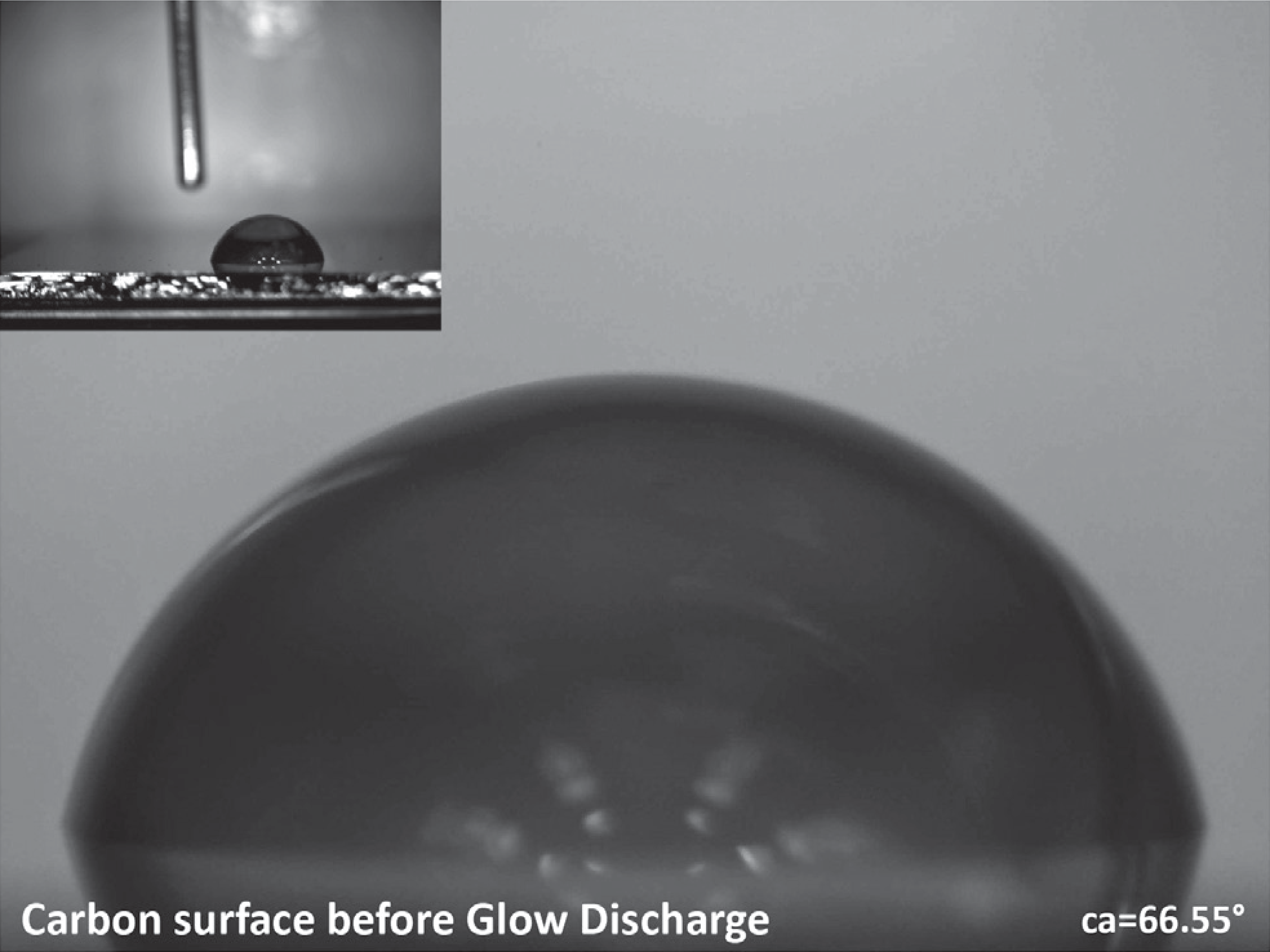 carbon surface_before glow discharge